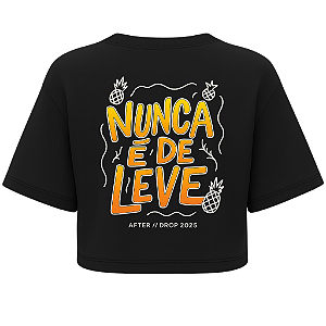CROPPED OVERSIZED NUNCA É DE LEVE