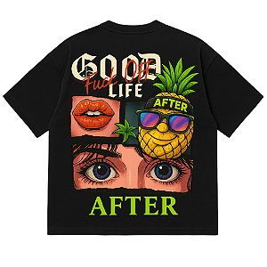 CAMISETA OVERSIZED PRETA AFTER LIFE