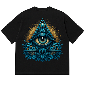 CAMISETA OVERSIZED PRETA EYE AFTER
