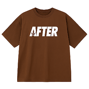 CAMISETA AFTER OVERSIZED MARROM VIBEZ