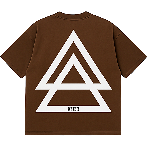 CAMISETA OVERSIZED MARROM AFTER TRIANGLE