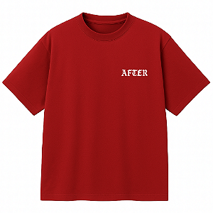 CAMISETA AFTER OVERSIZED VERMELHA STRIK