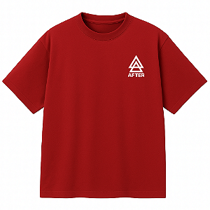 CAMISETA AFTER OVERSIZED VERMELHA SPACE