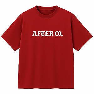 CAMISETA AFTER OVERSIZED VERMELHA STORM