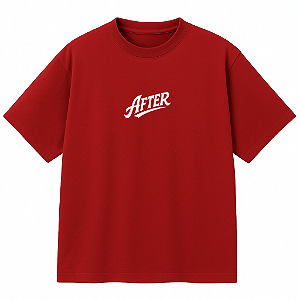 CAMISETA AFTER OVERSIZED VERMELHA LOST