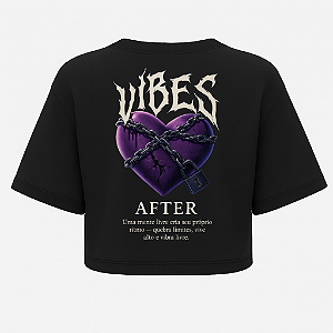 CROPPED OVERSIZED PRETO VIBES