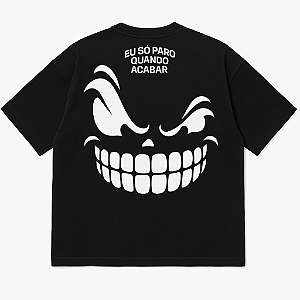 CAMISETA OVERSIZED AFTER PRETA FACE