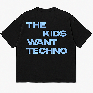 CAMISETA OVERSIZED AFTER PRETA KIDS