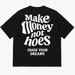 CAMISETA OVERSIZED AFTER PRETA MAKE MONEY