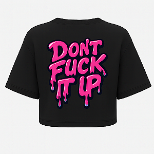 CROPPED OVERSIZED PRETO DONT