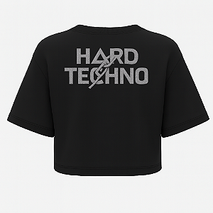 CROPPED OVERSIZED PRETO HARDTECHNO