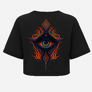 CROPPED OVERSIZED PRETO EYE PSY