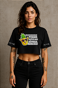 CROPPED OVERSIZED CARNAVAL FRASES TOMEI JUÍZO