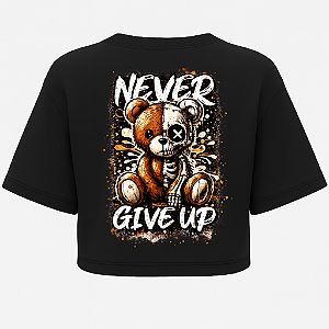 CROPPED OVERSIZED IM OK NEVER GIVE UP