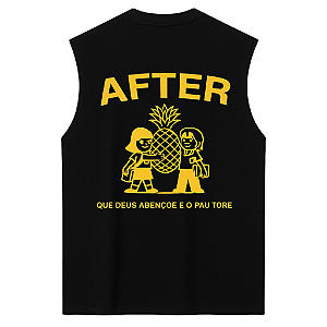 REGATA OVERSIZED PRETA AFTER QUE DEUS ABENÇOE