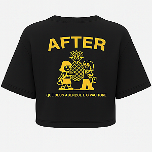 CROPPED OVERSIZED QUE DEUS ABENÇOE