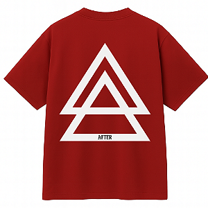 CAMISETA OVERSIZED TRIANGLE VERMELHA