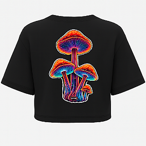 CROPPED OVERSIZED PRETO MUSHROOM