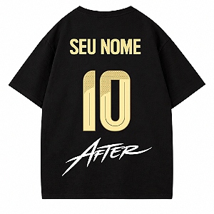CAMISETA OVERSIZED BRASIL PRETA X AFTER EDIÇÃO ESPECIAL COPA 2026