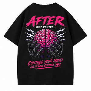 CAMISETA OVERSIZED PRETA MIND CONTROL AFTER