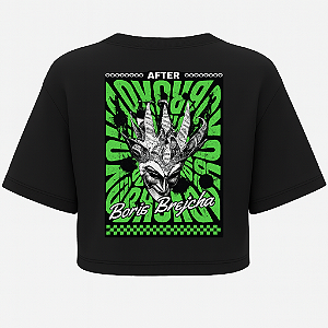 CROPPED OVERSIZED PRETO BORIS BREJCHA