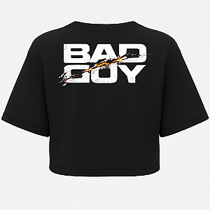 CROPPED OVERSIZED PRETO BADGUY