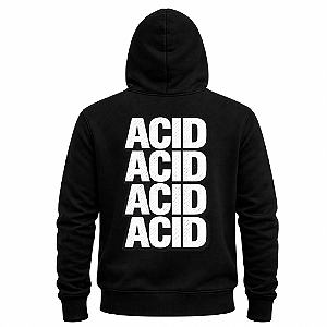 MOLETOM CANGURU PRETO ACID ACID UNISSEX