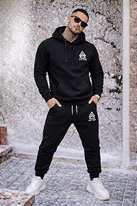 CONJUNTO MOLETOM AFTER PRETO TRIANGLE