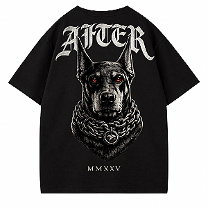 CAMISETA OVERSIZED PRETA AFTER DOBERMANN