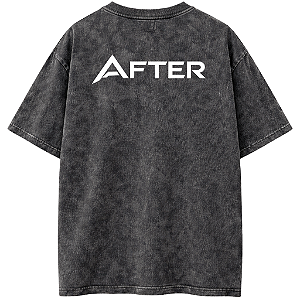 CAMISETA OVERSIZED PRETA ESTONADA AFTER