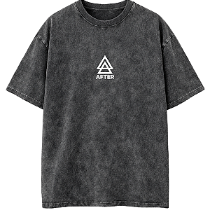 CAMISETA OVERSIZED PRETA ESTONADA AFTER 03