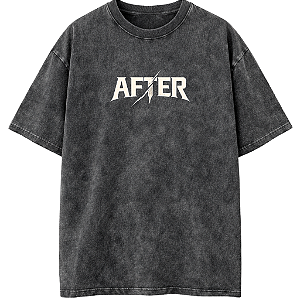 CAMISETA OVERSIZED PRETA ESTONADA 06 AFTER