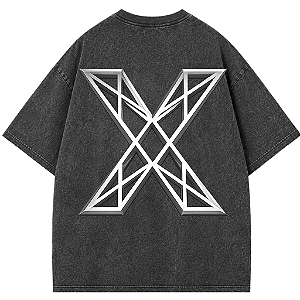 CAMISETA OVERSIZED ADRIATIQUE PRETA ESTONADA