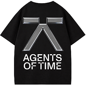 CAMISETA AGENTS OF TIME OVERSIZED AFTER PRETA