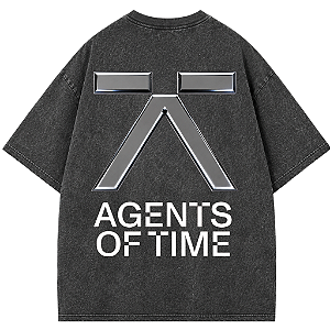 CAMISETA AGENTS OF TIME PRETA ESTONADA AFTER