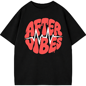 CAMISETA OVERSIZED AFTER VIBES PRETA