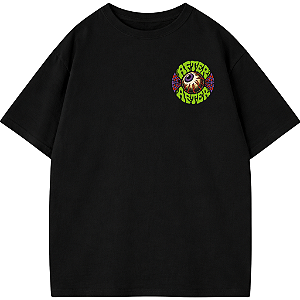 CAMISETA OVERSIZED AFTER PRETA GREEN EYE