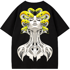 CAMISETA MEDUZA OVERSIZED PRETA AFTER