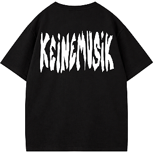 CAMISETA OVERSIZED KEINE MUSIK PRETA