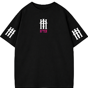 CAMISETA OVERSIZED AFTER PRETA ROMAN