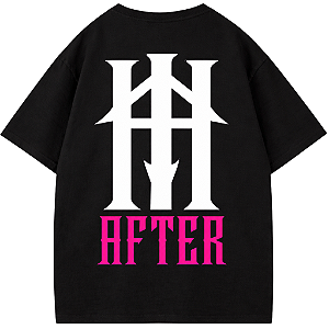 CAMISETA OVERSIZED AFTER PRETA ROMAN