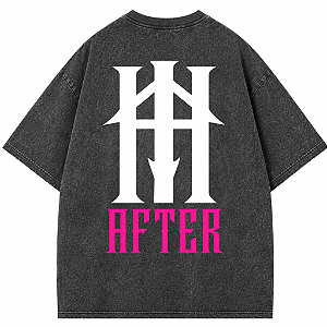 CAMISETA OVERSIZED AFTER PRETA ESTONADA ROMAN