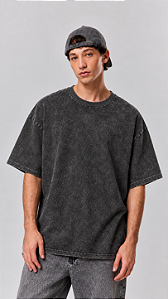 Camiseta Oversized lisa estonada