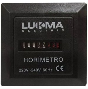 Horimetro Ac 220v 60hz Lk-11 Preto -LUKMA