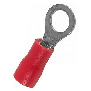 Terminal Olhal Isolado Vermelho 0,5-1,5MM M08 - Pacote com 100 peças -ELETROKIT