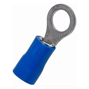 Terminal Olhal Isolado Azul 1,5-2,5MM M06- Pacote com 100 peças -ELETROKIT