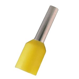 Terminal Ilhós Simples Amarelo 6,0MM - Pacote com 100 Peças - ELETROKIT