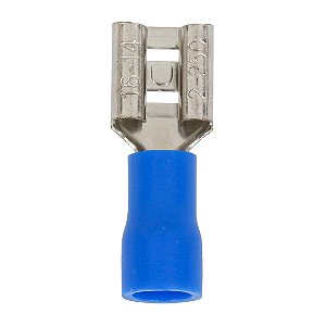 Terminal Fêmea Pré Isolado 1,5 - 2,5mm Azul - Pacote com 100 Peças - AXT