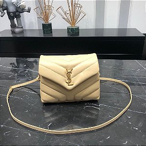 Bolsa YSL Loulou Toy "Dark Beige"