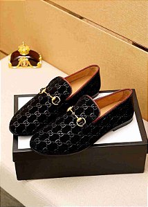 Sapato Gucci Mocassim Jordaan "Black"